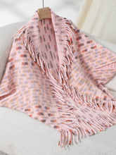 Load image into Gallery viewer, Fringe Open Front Half Sleeve Poncho