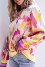 Load image into Gallery viewer, Contrast Round Neck Long Sleeve Sweater