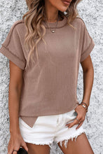 Load image into Gallery viewer, Striped Round Neck Short Sleeve T-Shirt