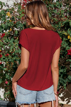 Load image into Gallery viewer, Cowl Neck Short Sleeve T-Shirt