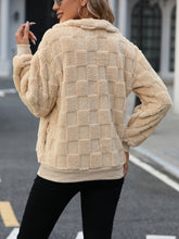 Load image into Gallery viewer, Fuzzy Quarter Zip Long Sleeve Sweatshirt