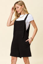 Load image into Gallery viewer, Double Take Full Size Texture Square Neck Romper