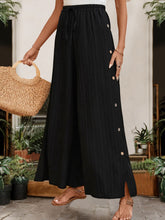 Load image into Gallery viewer, Tied Slit Wide Leg Pants