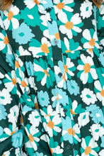 Load image into Gallery viewer, Printed Collared Neck Lantern Sleeve Mini Dress