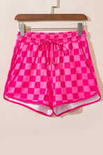 Load image into Gallery viewer, Drawstring Checkered Shorts with Pockets