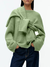 Load image into Gallery viewer, Round Neck Drop Shoulder Sweater
