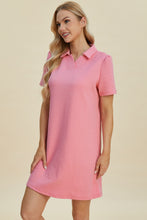 Load image into Gallery viewer, Double Take Full Size Texture Short Sleeve Dress