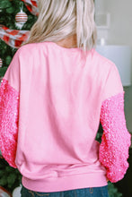 Load image into Gallery viewer, Valentine’s Day Sequin Heart Long Sleeve Sweatshirt
