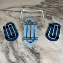 Load image into Gallery viewer, Jumbo Paperclip - Blue Crayon