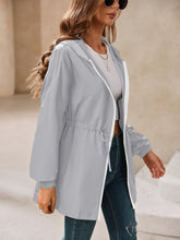 Load image into Gallery viewer, Ivy Lane Outdoor Waterproof Long Sleeve Hooded Windbreaker