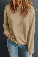 Load image into Gallery viewer, Round Neck Dropped Shoulder Sweatshirt