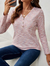 Load image into Gallery viewer, V-Neck Long Sleeve T-Shirt