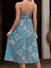 Load image into Gallery viewer, Printed Spaghetti Strap Midi Dress