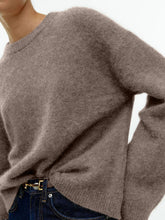 Load image into Gallery viewer, Round Neck Drop Shoulder Sweater