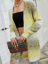 Load image into Gallery viewer, Angel Wings Full Size Pocketed Open Front Gradient Cardigan