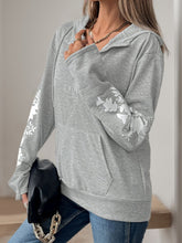 Load image into Gallery viewer, Perfee Half Zip Long Sleeve Hoodie