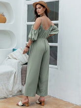 Load image into Gallery viewer, Spaghetti Strap Wide Leg Jumpsuit