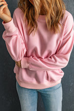 Load image into Gallery viewer, Round Neck Dropped Shoulder Sweatshirt