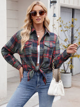 Load image into Gallery viewer, Plaid Button Up Long Sleeve Shirt
