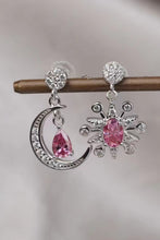 Load image into Gallery viewer, 2 Carat Moissanite 925 Sterling Silver Moon & Star Earrings
