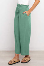 Load image into Gallery viewer, Drawstring Paperbag Waist Wide Leg Pants