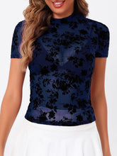 Load image into Gallery viewer, Mock Neck Short Sleeve Top