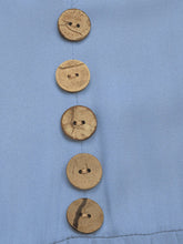 Load image into Gallery viewer, Perfee Decorative Button Notched Short Sleeve Midi Dress