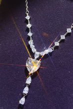 Load image into Gallery viewer, 3 Carat Moissanite 925 Sterling Silver Drop Necklace