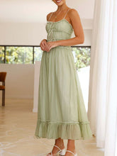 Load image into Gallery viewer, Devine Frill Ruffled Hem Midi Cami Dress