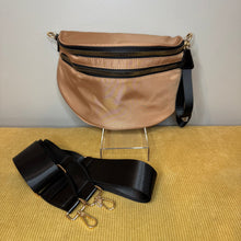 Load image into Gallery viewer, The Roni Nylon Crossbody - Peach + Black -