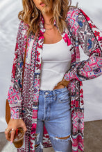 Load image into Gallery viewer, Printed Button Up Long Sleeve Cardigan