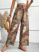 Load image into Gallery viewer, Printed Wide Leg Pants