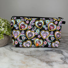 Load image into Gallery viewer, Pouch - Cat Paw Heart Meow Black