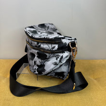 Load image into Gallery viewer, The Roni Nylon Crossbody - Floral Grey Black Shadow