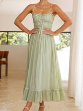 Load image into Gallery viewer, Devine Frill Ruffled Hem Midi Cami Dress