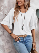 Load image into Gallery viewer, V-Neck Half Sleeve Blouse