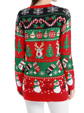 Load image into Gallery viewer, Reindeer Button Up Long Sleeve Cardigan