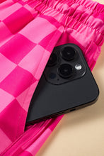 Load image into Gallery viewer, Drawstring Checkered Shorts with Pockets