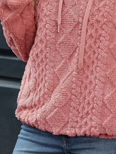 Load image into Gallery viewer, Drawstring Long Sleeve Plush Hoodie