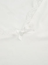 Load image into Gallery viewer, Lace Detail Sweetheart Neck Short Sleeve T-Shirt