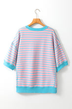 Load image into Gallery viewer, Boots Striped Round Neck Half Sleeve T-Shirt