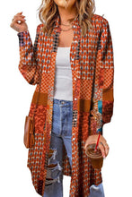 Load image into Gallery viewer, Printed Button Up Long Sleeve Cardigan
