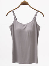 Load image into Gallery viewer, Full Size Adjustable Strap Modal Cami with Bra