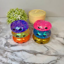 Load image into Gallery viewer, Squishy Toy - Viral Dumpling, Slow Rise Glitter - Blue