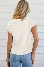 Load image into Gallery viewer, Cowl Neck Short Sleeve T-Shirt