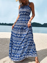 Load image into Gallery viewer, Printed Square Neck Sleeveless Maxi Dress