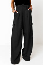 Load image into Gallery viewer, Ruched Wide Leg Pants with Pockets