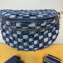 Load image into Gallery viewer, The Roni Nylon Crossbody - Checkered Denim - PREORDER ends 12/2