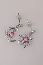 Load image into Gallery viewer, 2 Carat Moissanite 925 Sterling Silver Moon & Star Earrings