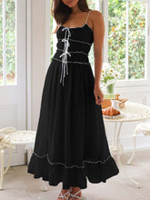 Load image into Gallery viewer, Devine Frill Ruffled Hem Midi Cami Dress